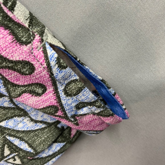 Tommy Bahama Mens XL TG Tropical Leaf Print Silk Polyester Button Down Shirt - Picture 6 of 7